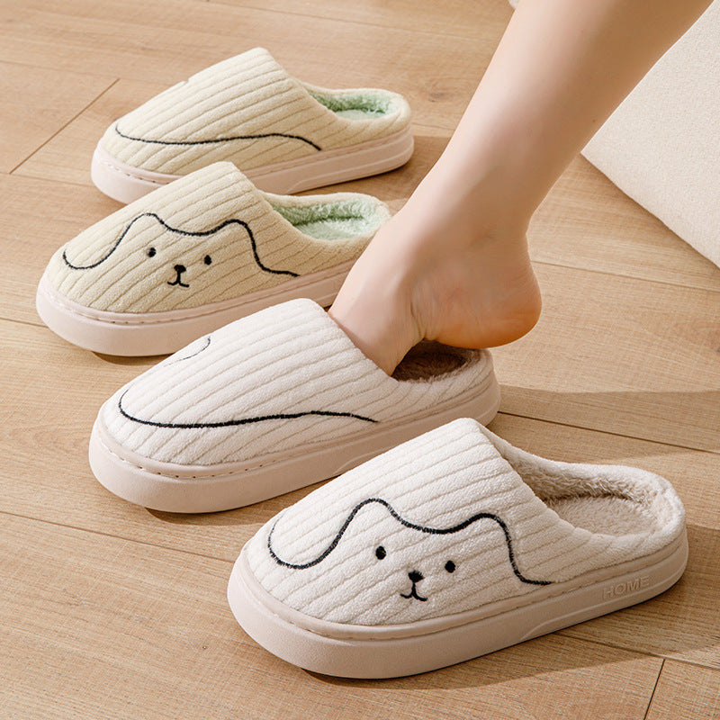 Warme pantoffels - dames huis slippers met schattig dierenmotief en zachte voering - Bakkermode.nl
