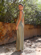 Dames feestjurken - luxueuze groene cocktailjurk met één schouder voor avondbijeenkomsten - elegante stijl, flatterende pasvorm