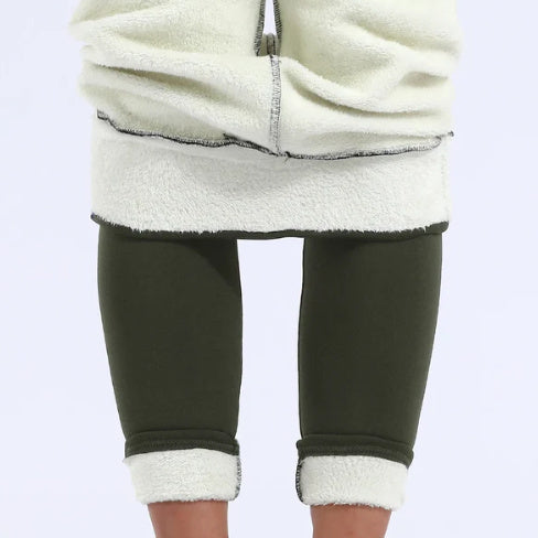 Omkeerbare legging - hoge taille stretch leggings met tweezijdig design - Bakkermode.nl