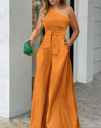 Jumpsuit - elegante wijde-pijpen damesoutfit