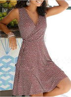 Dames casual wikkeljurk - stijlvolle v-hals voor elke gelegenheid