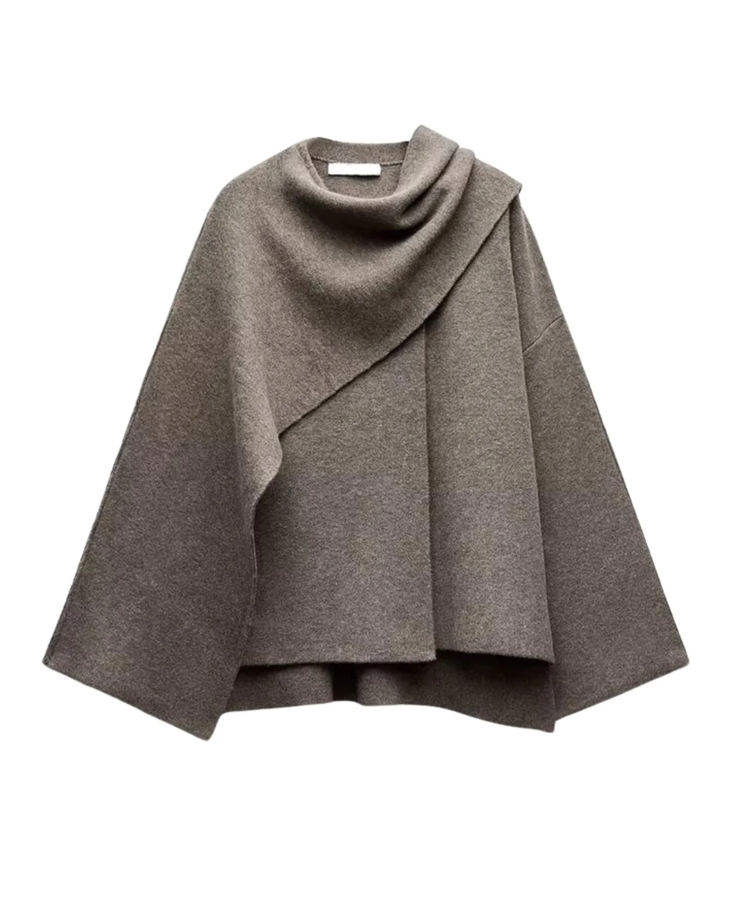 Poncho-stijl cape - elegante gebreide damesbovenkleding