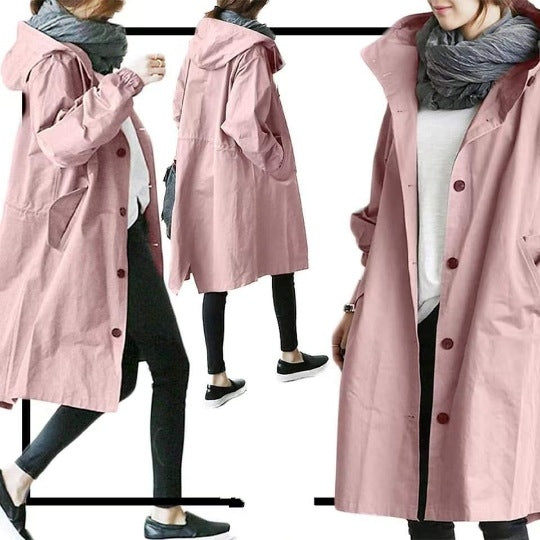 Waterproof trenchcoat - stijlvol lange damesjas