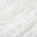 Dames casual witte kant mini jurk met bloemenborduursel - betoverende witte strandoutfit voor zomerse bijeenkomsten