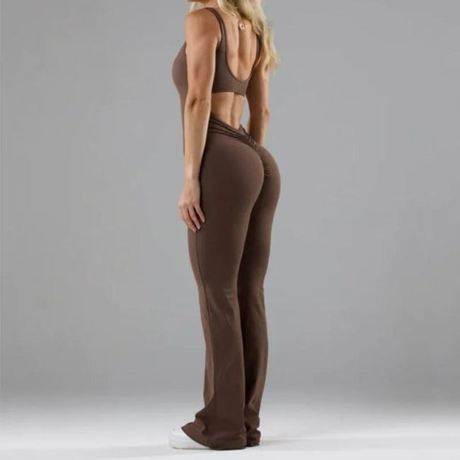 Dames jumpsuit - stijlvolle rugloze ontwerp voor elegantie en gezelligheid