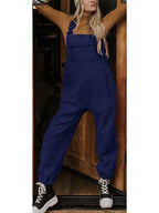 Dames fleece overall met ritszakken - casual relaxkleding voor elke dag