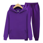 2-delige trainingsoutfit - trendy zwarte hoodie en joggingset voor dames