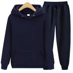 2-delige trainingsoutfit - trendy zwarte hoodie en joggingset voor dames