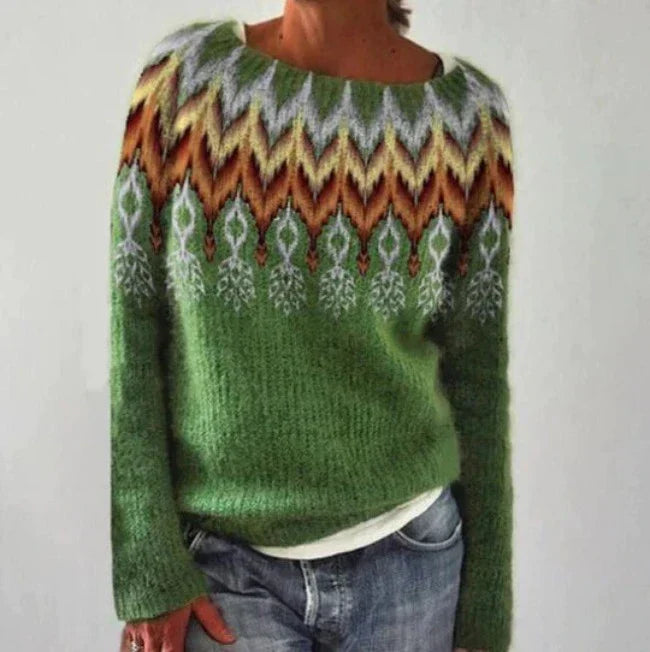 Gebreide trui - dames warme winterpullover