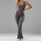 Strakke yoga bodysuit - casual naadloos met open details dameskleding - Bakkermode.nl