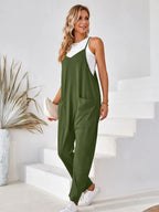 Dames katoenen dungarees met relaxte pasvorm - casual overalls voor elke dag