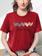 Dames casual t-shirt met knoopdesign voor dagelijkse stijl - zachte katoenen top voor relaxte uitjes