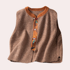 Garen gebreide mouwloze vest - elegante dames cardigan