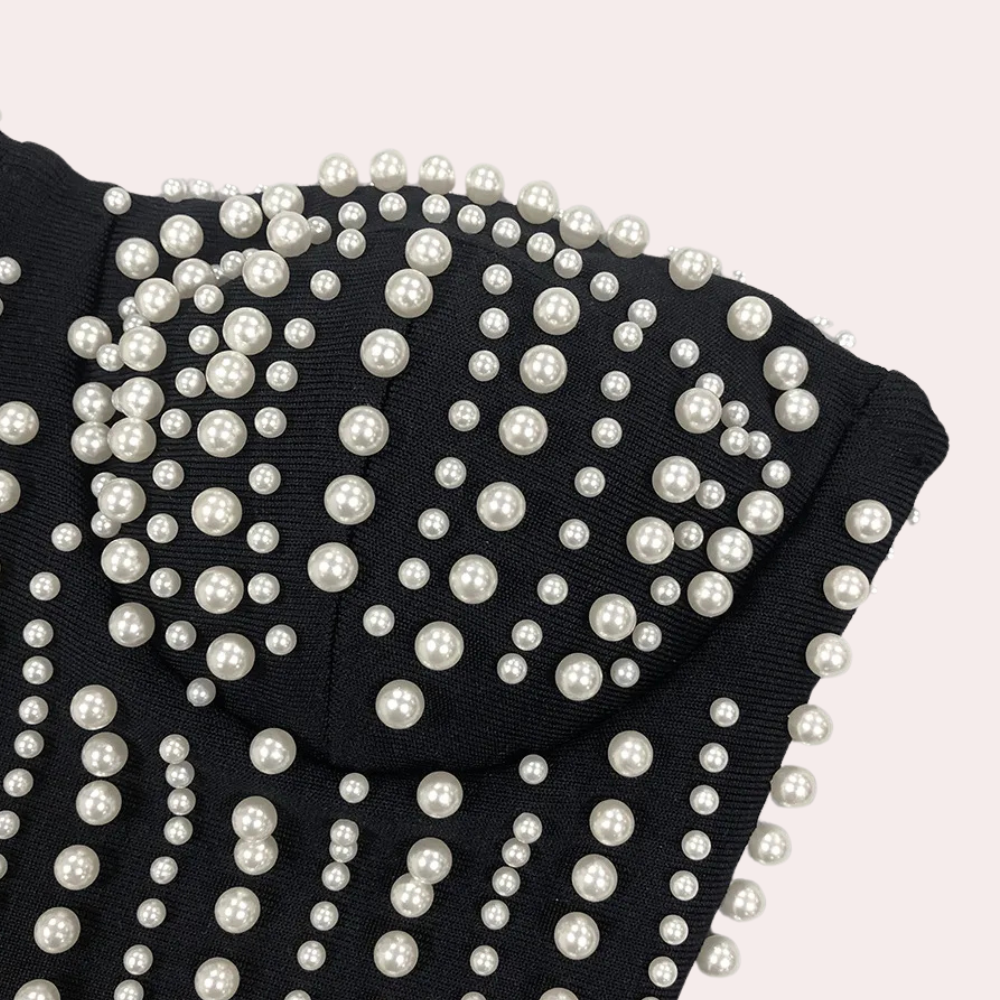 Zwarte strapless jurk - verbluffende avondmode voor dames