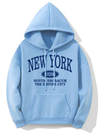 Hoodie met new york opdruk - gezellige dames sweatshirt