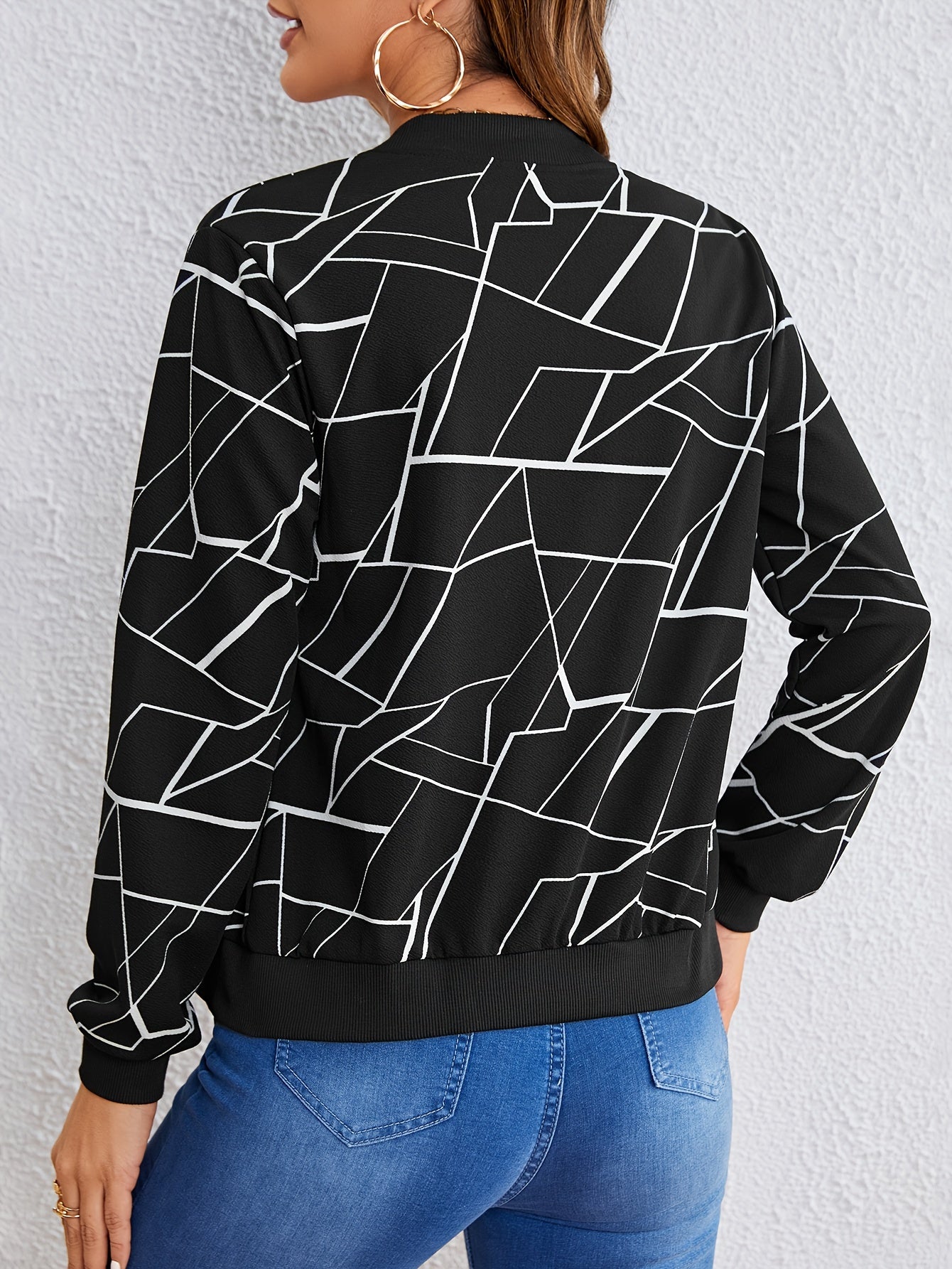 Ritstop met Geometrische Print - Bakkermode.nl