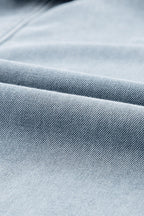 Denim maxidress - mooie blauwe knoop jurk voor dames