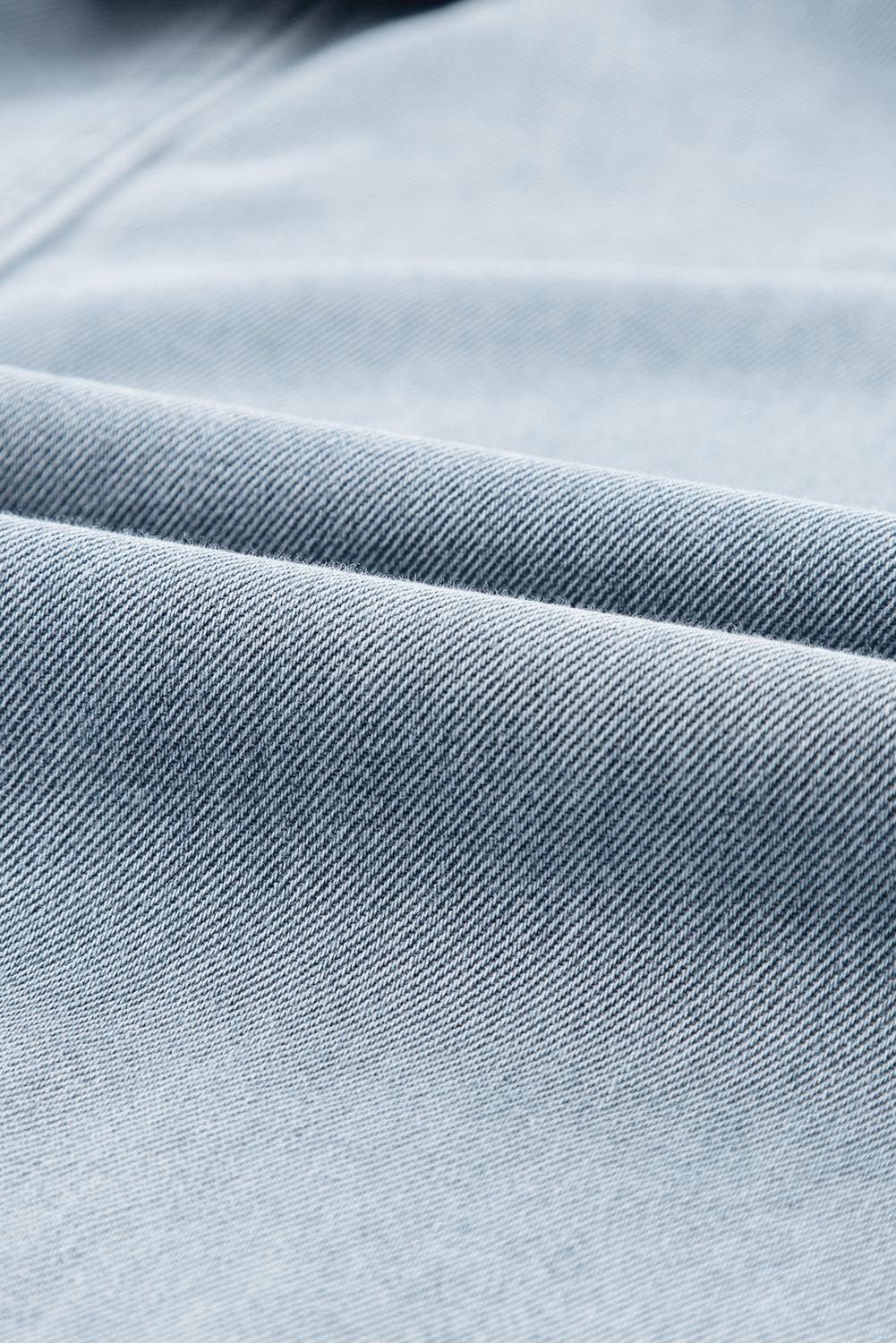 Denim maxidress - mooie blauwe knoop jurk voor dames