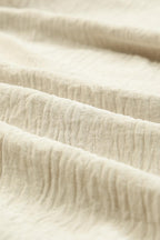 Maxi jurk - elegante beige damesjurk met ceintuur