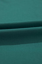 Donkergroene maxi jurk met plooien voor dames