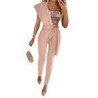 Versierd jumpsuit - elegante avondkleding voor vrouwen