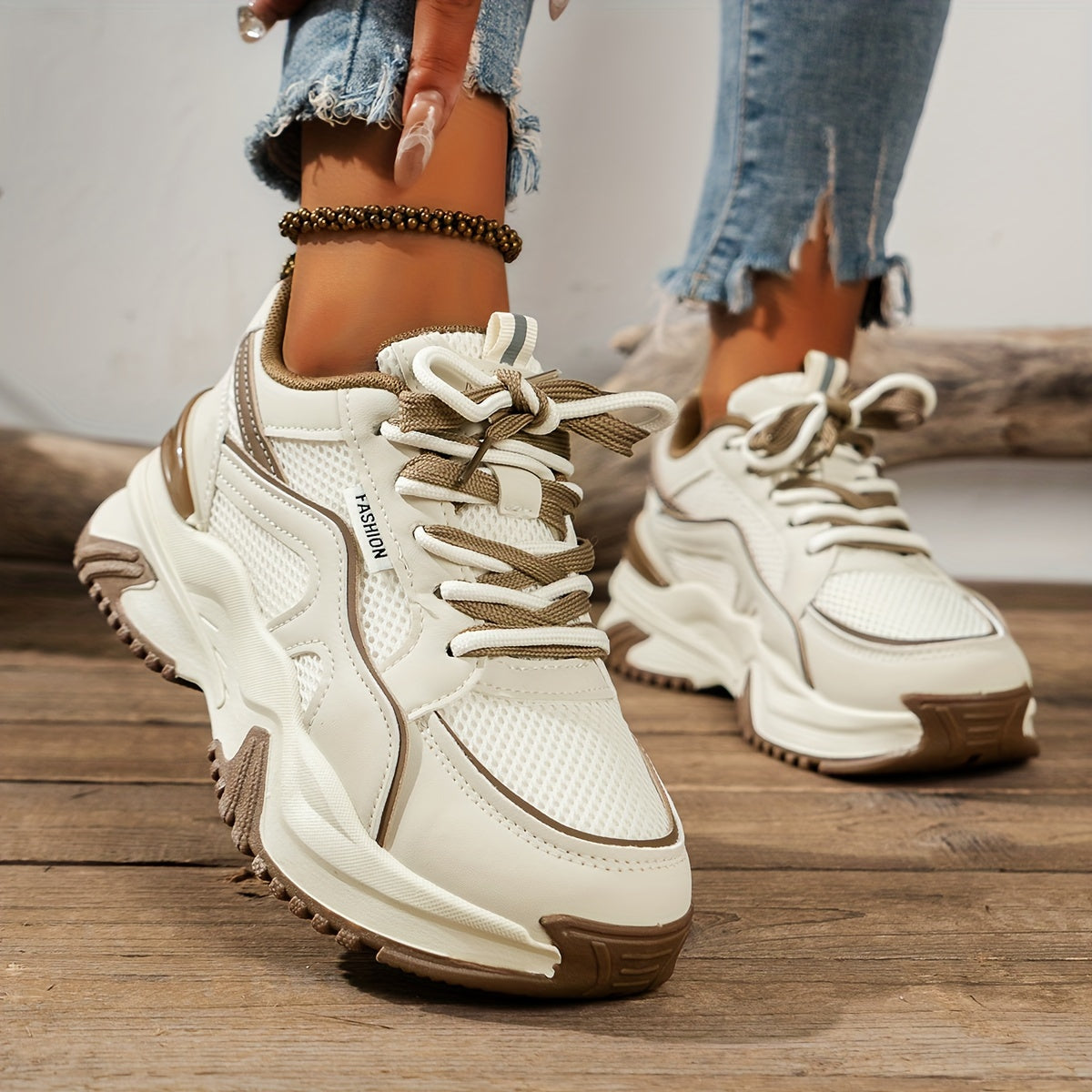 Chunky sneakers - trendy dames sportschoenen met hoge grip zool