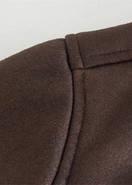 Damesjas van imitatieleer - stijlvol in bruin - Bakkermode.nl