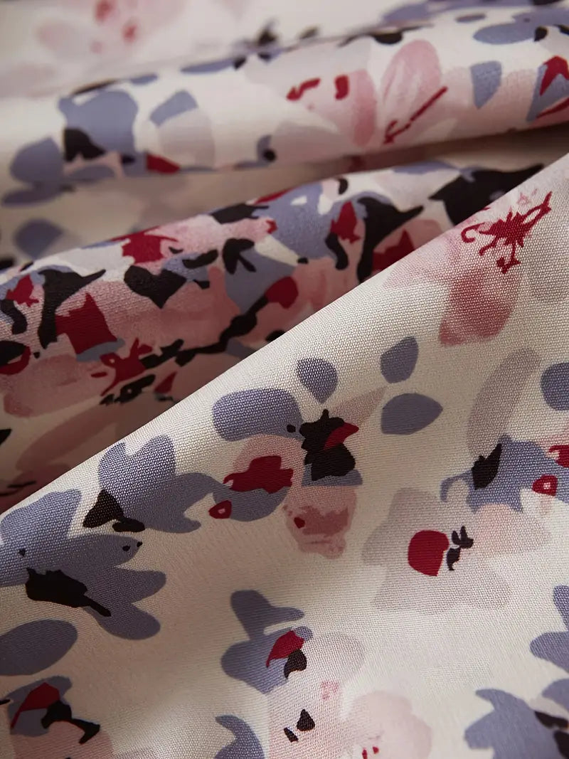 Dames multikleurige bloemen bomberjack - lichtgewicht laag voor casual uitjes en lentedagen