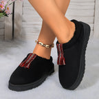 Warme pantoffels - dames huis slippers met fleece voering en ritssluiting - Bakkermode.nl