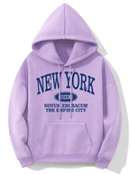 Hoodie met new york opdruk - gezellige dames sweatshirt