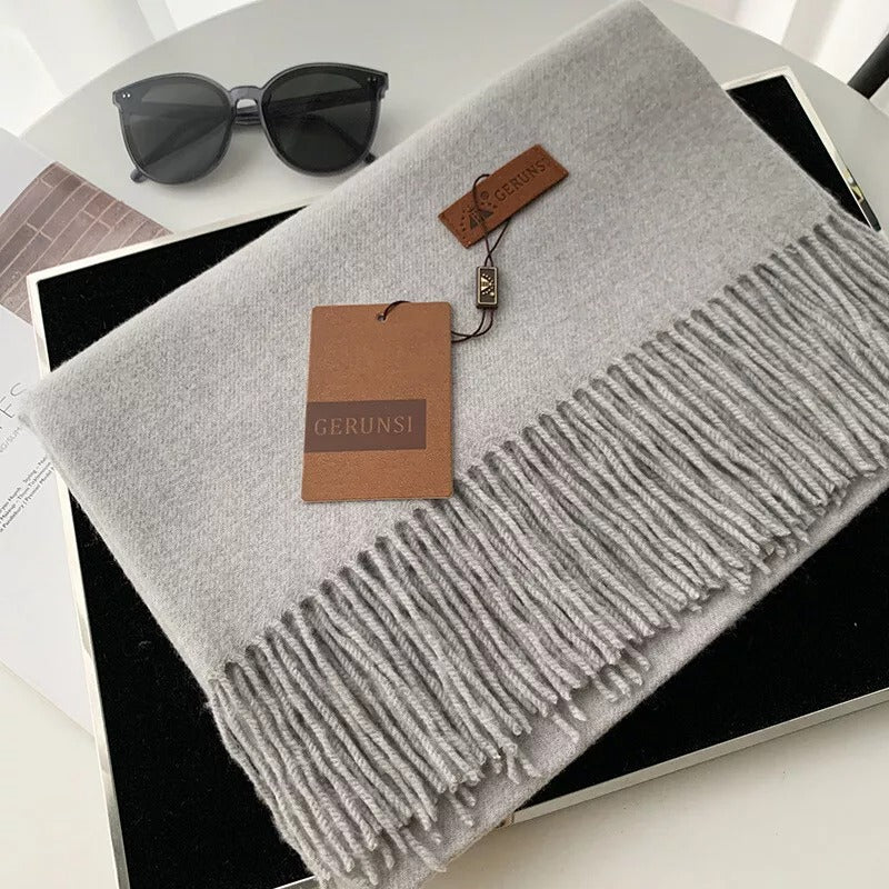 Luxe sjaal - zachte dames fringed omslagdoek