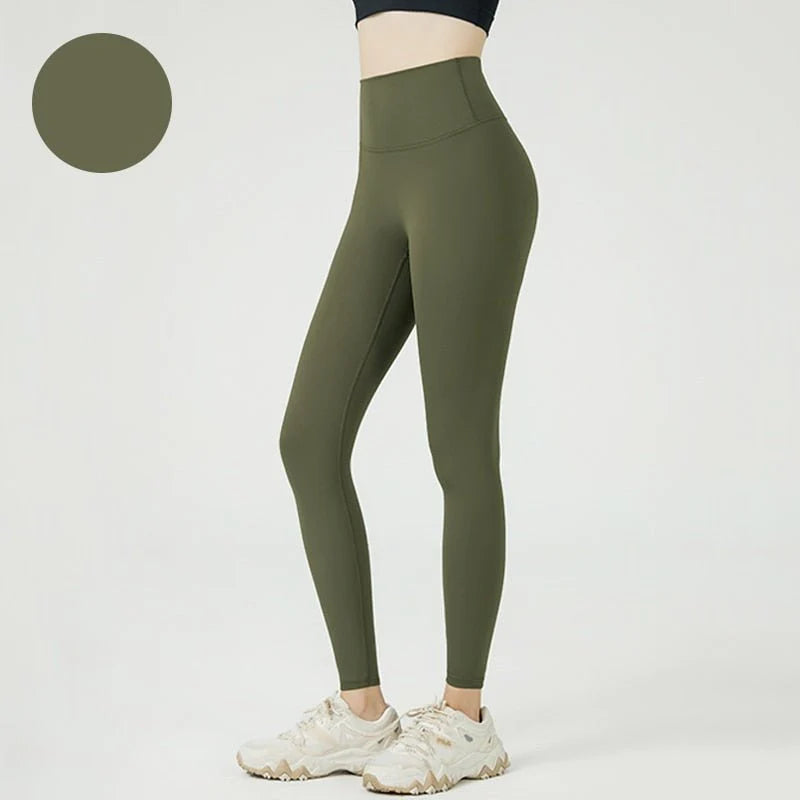 Yoga leggings - hoge taille dames sportbroek met zijzakken
