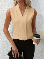Mouwloze zomertop - elegante blouse voor elke gelegenheid
