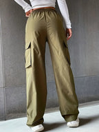 Dames cargo broeken - trendy groene casual wear voor elke gelegenheid - stijlvolle en functionele broek