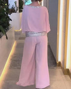 Vrouwen elegante jumpsuit - stijlvolle loungeoutfit voor avondgelegenheden, flatterende pasvorm, ademende stof