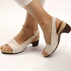 Dames wedge sandalen – ondersteunend schoeisel voor casual uitstapjes - trendy slingback ontwerp, dagelijks draagplezier