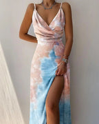 Dames midi-jurk van luxe stof - elegante avondkleding voor speciale gelegenheden