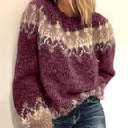 Chunky gebreide trui - gezellige dames pullover