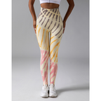 Dames tie-dye leggings - ademende high-waisted sportbroeken