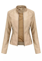 Leren jas voor dames - comfortabele getailleerde jas - Bakkermode.nl