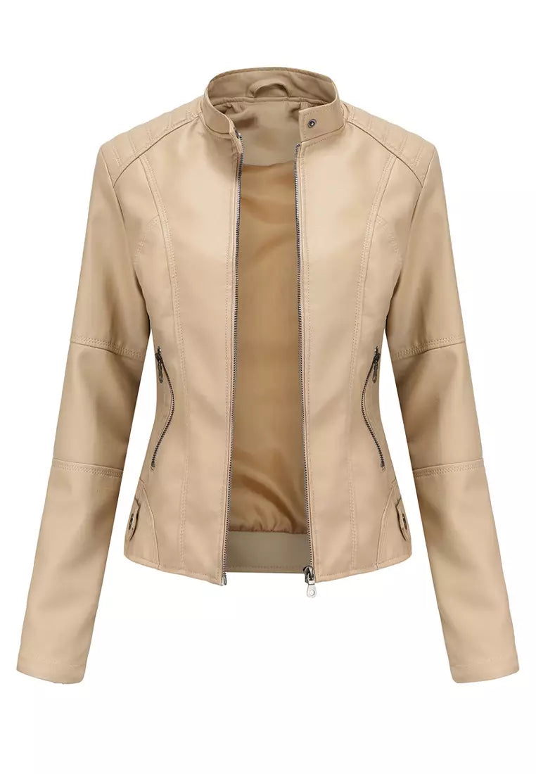 Leren jas voor dames - comfortabele getailleerde jas - Bakkermode.nl