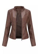 Leren jas voor dames - comfortabele getailleerde jas - Bakkermode.nl