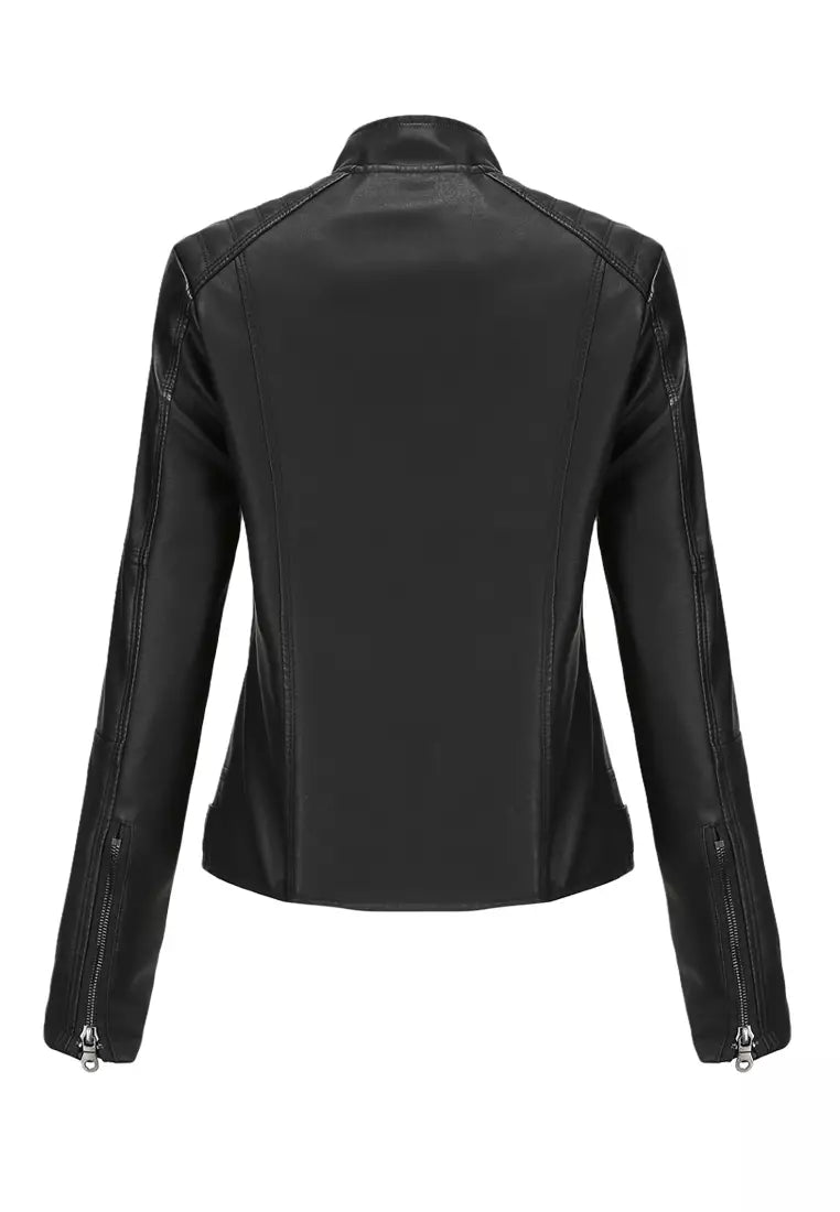 Leren jas voor dames - comfortabele getailleerde jas - Bakkermode.nl