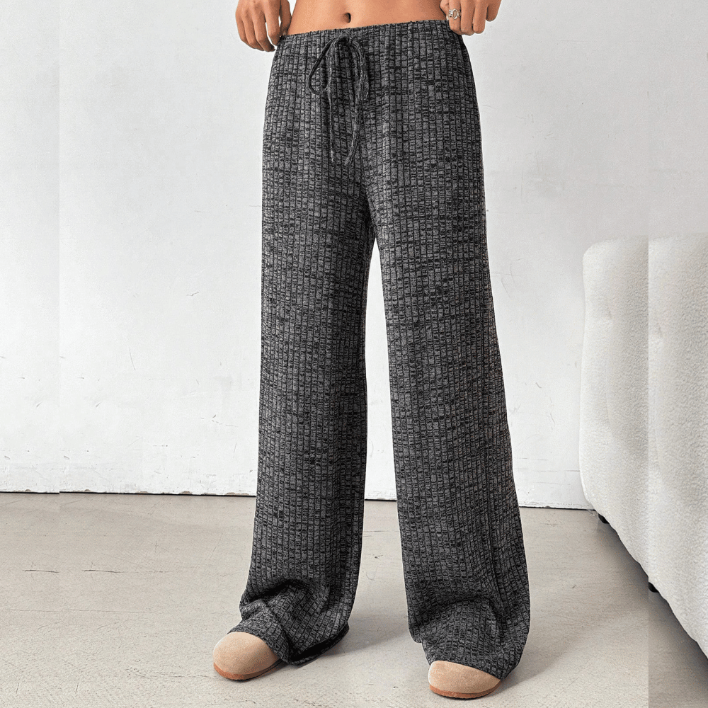 Dames sweatpants - zachte loungebroek met wijde pijpen voor casual dagen