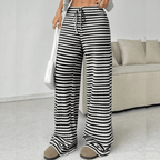 Dames sweatpants - zachte loungebroek met wijde pijpen voor casual dagen