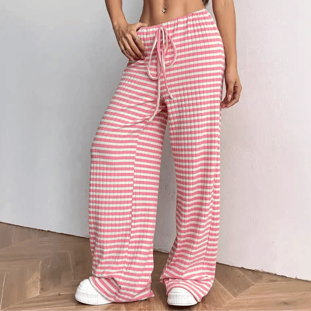 Dames sweatpants - zachte loungebroek met wijde pijpen voor casual dagen