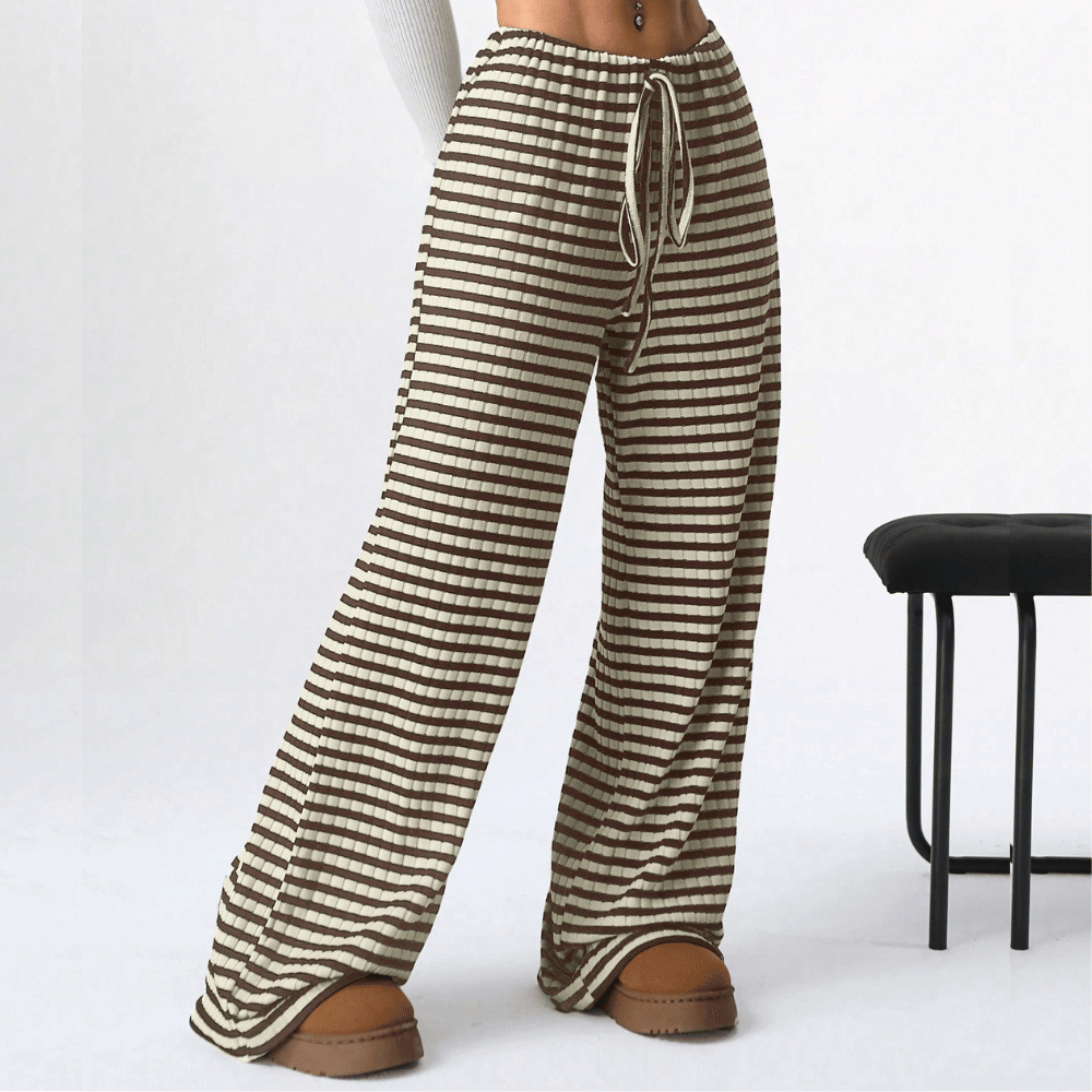 Dames sweatpants - zachte loungebroek met wijde pijpen voor casual dagen