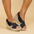 Dames wedge sandalen - stijlvolle espadrille design voor ontspannen uitjes