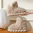 Faux fur slippers - dames huis slippers