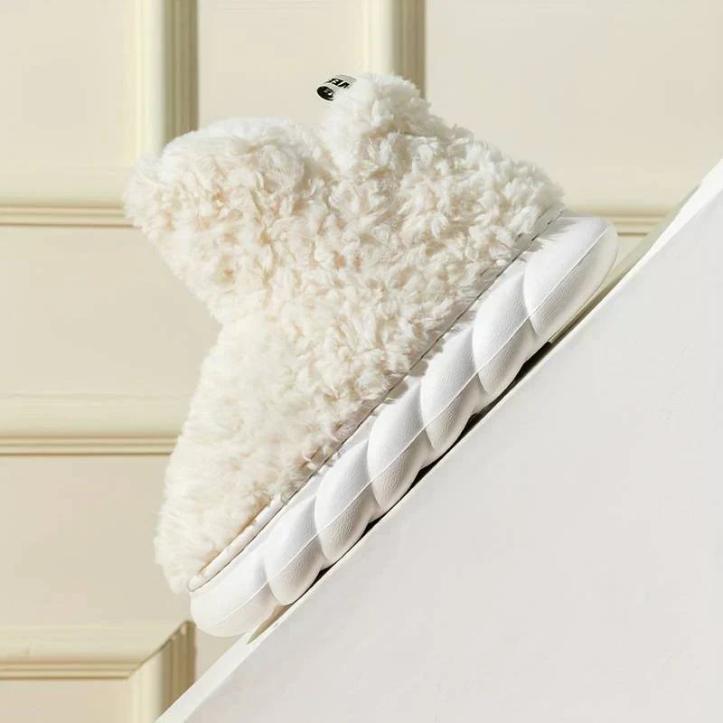 Faux fur slippers - dames huis slippers